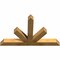 Ekena Millwork Saratoga Rough Sawn Timber Gable Bracket, Western Red Cedar, 48"W x 30"H x 4"D x 4"F, 15/12 Pitch GBW048X30X0404SAR00RWR - alternate 4